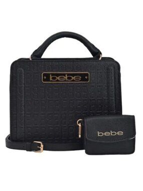 Embossed Thea Small Satchel bag with Matching Wallet MSRP $109